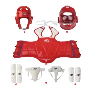 Factory Direct Taekwondo Protection Equipment Body Protector Sparring Gear Taekwondo Guard Set