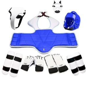 Factory Direct Taekwondo Protective Gear Includes Chest Leg Helmet Skin Guards High Quality Martial Arts Equipment