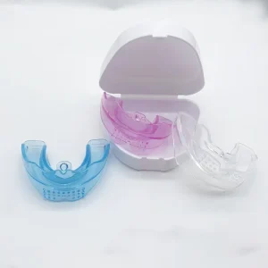 Factory Directly Custom Label Package Multifunctional pink Mouth Guard Dental Tooth Braces Transparent Protector Bucal Rosa Pmu