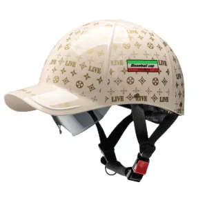 Factory Price ABS Material Electric Motorcycle Helmet Quick Release Baseball Cap Visor Half Four Seasons