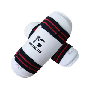 Factory Price Durable Lightweight Comfortable Eco Friendly White Martial Arts Gear Taekwondo Shin Guard Protector Unisex