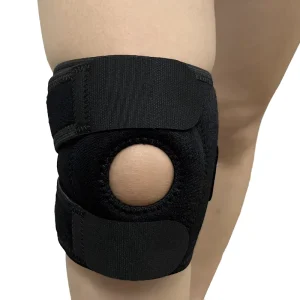 Factory Price OEM ODM Adjustable Non Slip Neoprene Knee Support Brace Lace Up Closure Black Sports Basketball Running Fitness