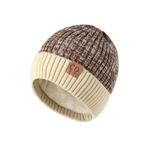 Fall Winter Style Letter logo Knitted Hat with Added Insulation and Thick Ear Protectors Head Covering Hat
