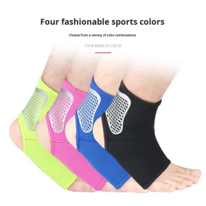 Fashion Sports Ankle Support Brace with Breathable Sleeve for Outdoor Basketball and Football Anti-Sprain Protection