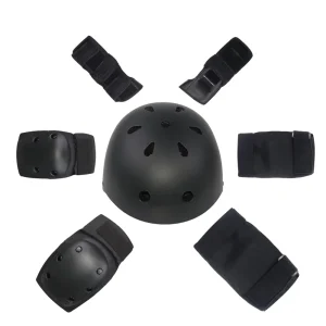 Fashionable Sport Gear Set For Roller Skating Skateboarding Bike Riding Includes Kids And Adult Helmets Knee Pads Elbow Pads