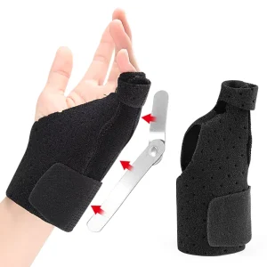 Finger Splint Little Finger Sheath Support Aluminum Strip Movable Wrist Guard Velcro Closure OK Cloth All Seasons