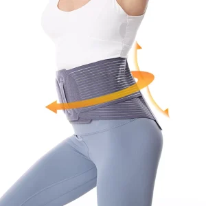 Fit Waist Trimmer Belt Sports Waist Slimming Elastic Strapping Adjustable Back Brace for Back Pain Relief