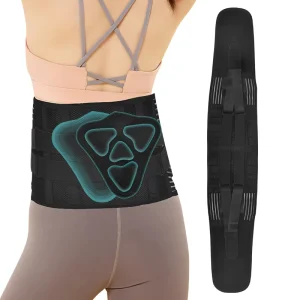 Fitness Exercise Sports Pain Relief Back Support Belt Adjustable Waist Back Brace with 6 Aluminum Stays