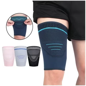 Fitness Safety Gear Weightlifting Running Basketball Elastic Thigh Compression Leg Sleeve Anti Slip Thigh Support Protector Band