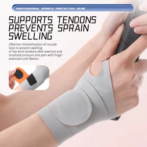 Fitness Safety Wrist Brace Adjustable Weightlifting Wrist Support Sports Breathable Elastic Wristband with Thumb Loop Wraps