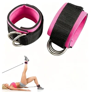 Fitness Sports Ankle Straps Adjustable D Ring Support Cuffs Ankle Gym Workouts Pulley With Buckle Guard Leg Strength Safety