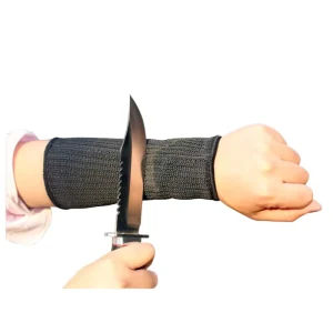 Five Level Anti Cut Arm Sleeves Wrist Guards High Strength Polyester Reinforced with Short Steel Wire Safety Products