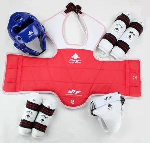 Five Piece Set of Special High-grade Protective Gear for Taekwondo Competition and Taekwondo Practice
