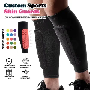FlexGrip High Quality Professional Shin Guard Socks Elastic Calf Support Football Soccer Shin Guard for Protection Shin Pads