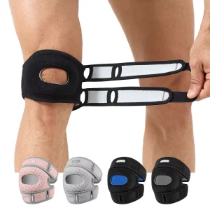 Flexible Breathable Polyester Knee Brace Compression Sleeve Elastic Closure Professional Protection for Knee Pain