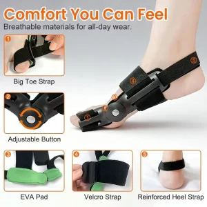 Flexible Bunion Corrector Orthopedic Hallux Valgus Brace For Big Toe Alignment And Pain Relief Support
