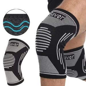 Flexible Silver Ion Ligament Sports Compression Sleeve Knee Support Brace Arthritis Workout Elbow Use Friendly Knee Pads Relief