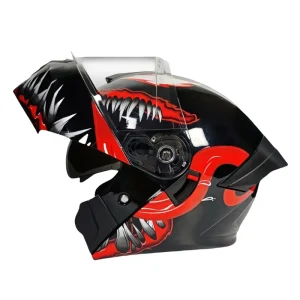 Flip up Motorcycle Helmets for Men Race ABS Helmet Dual Visor Motorcycle Custom Factory