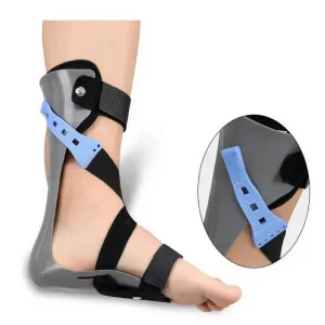 Foot Droop Orthotic Ankle Foot Support Shoes with Adjustable Elastic Strap for Foot Varus Correction Training Equipment