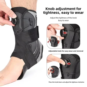 Foot Drop Support Ankle Brace Orthosis Plantar Fasciitis Splint Correction Relief with Adjustment Knob