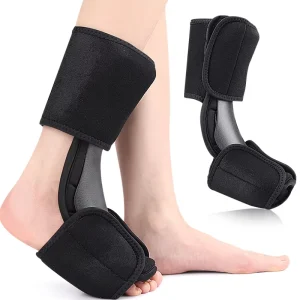 Foot Support Orthosis Dorsal Foot Drop Brace Ankle Support Splint Plantar Fascia Stretch Fixation Neoprene Hook Loop Closure