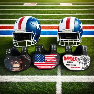 Football Gear Comfort Rear Lower Back Protector Rugby American Football Backplate with Vents Shoulder Pads