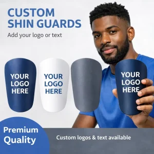 Football Shin Guards Men Women Mini Size Adult Grade Protective Impact Absorbing PU Insert Style Shin Pads All Seasons