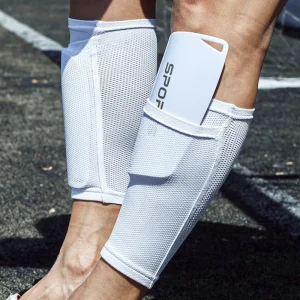 Football Unisex Customizable Double Layer Breathable Leg Guard Sock Reinforced High Elastic Leg Guard Pouches