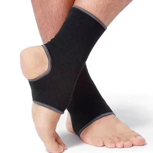 For Ankle Support Sleeve Open Heel Light Elastic Breathable Knitted Fabric Medium Compression Unisex Sports Use