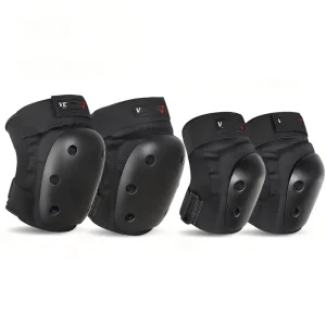 Four Piece Cycling Protective Gear Set Anti-Fall Knee Pads Roller Skating Equipment Motorcycle Extreme Sports