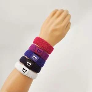 Free Sample Custom LOGO Colourful Sports Elastic Wristbands Wrist Basketball Football Sports Bands Wrist Guards