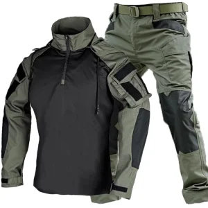 Frog Suit Camouflage G2 Assault Black Tactical Training Clothing Suits for Outdoor Hiking Training Gears