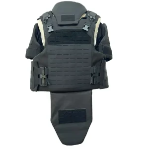 Full Body Coverage Tactical Gear Equipment Protective Security Guard Black Tactical Plate Carrier Vest