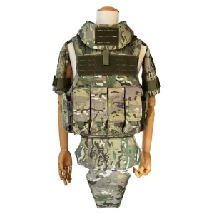 Full Body Security Protection Adjustable Hunting Tactical Gear Plate Carrier Vest With Quick Release Buckle