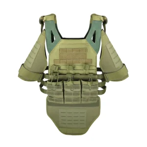 Full Body Tactical Vest 600D Paintball Hunting Gear JPC Plate Carrier with Detachable Shoulder Groin Guards