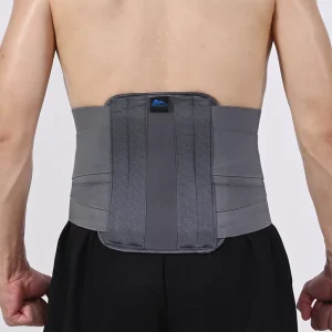Full Elastic Compression Strap Breathable Lower Lumbar Support Brace 4 Curved Stays Support Back Brace For Sports Pain Relief