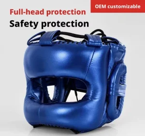Full Face Boxing Headgear With Crossbeam Protection Fighting Helmet Sanda Training Guard For Men Women