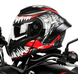 Full Face Flip up Helmet ABS Shell Motorcycle Helmet Waterproof Rain Riding Long Distance Touring Adult Street Use