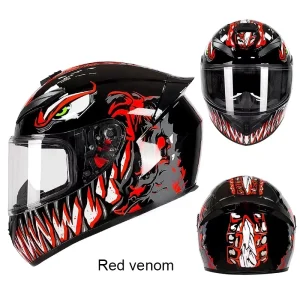 Full Face Motorcycle Helmet Full Coverage Impact Resistance For Extreme Sports Racing Daily Commuter