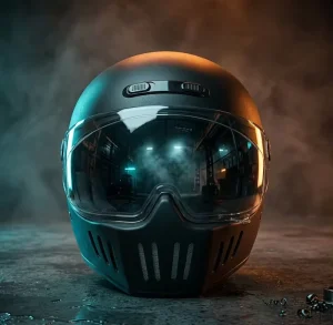Full Face Motorcycle Helmet Men Women DOT Approved ABS Windproof Matte Black Integrated Goggles Chin Vent Guard Factory Direct