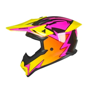 Full Face Off Road Motorcycle Helmet ABS Material Ventilated With Goggles Protective for Motocross Dirt Bike Enthusiasts