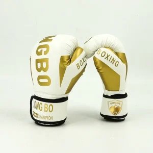 Full Finger Sanda Gloves Slip on Closure Polyester Fiber Protective Gear for Boxing Martial Arts Fitness Equipment