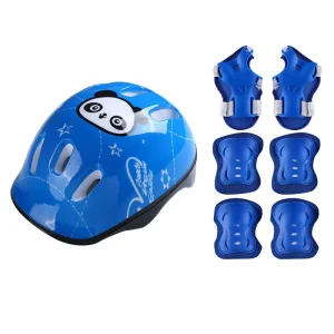 Full Set Adult Men and Women Bicycle Safety Helmet Protection Shin Knee Pads Guards EPS+PC Material