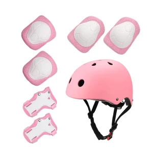 Full Set Children Skating Safety Helmet Protection Shin Knee Pads Guards