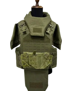 Full body Proof Clothing Green PE Kevlar Tactical Defense Protection Clothing Vest with Core Clip Full Body Protection