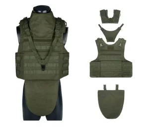 FullBody Protector Green 900D Polyester PU Outdoor Training Multifunctional Tactical Vest