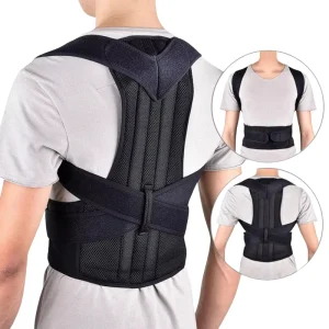 Functional Adjustable Trainer Upper Back Support Belt Posture Corrector Back Support for Column and Spine
