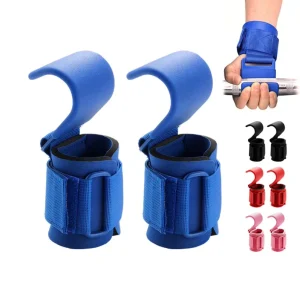 GJZ26009 Power Hook Pull up Auxiliary with Horizontal bar Gloves Fitness Male Hard Pull Grip Wrist Guard Lifting Power Plate
