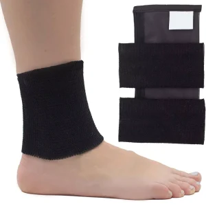 Gel Pad Breathable Soft Non Slip Ice Skating Padded Leg Protection Sleeve Ice Skate Boots Lace Bite Guards Instep Training Black