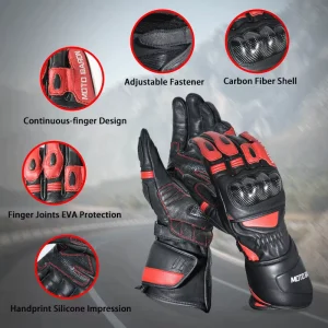 Goatskin Racing Gloves CE Certified Motorcycle Sim Racing Race Car Driver Gloves White Green Black